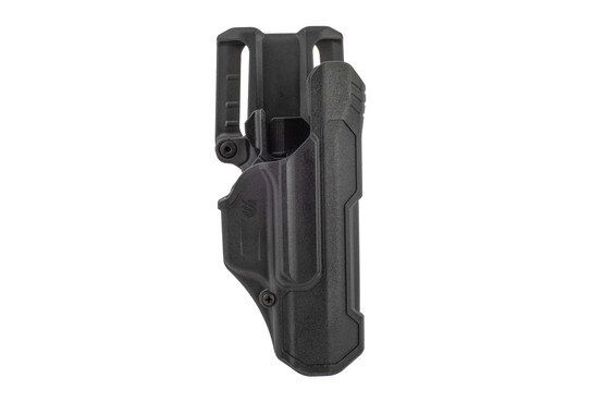 Blackhawk T-Series L2D Duty NL Right Hand Holster Fits Glock 17/19/34 in Black features Polymer material
